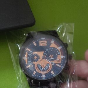 Black and Blue Men's Watch